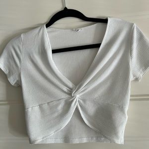 White crop top